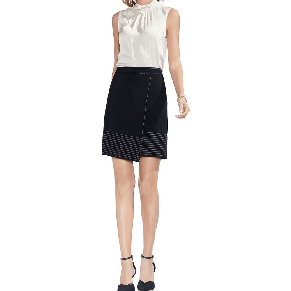 Vince Camuto Black and White Short Skirt Size 12 Sku#3
